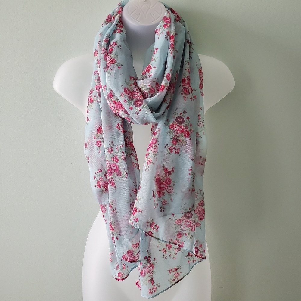 Blue scarf